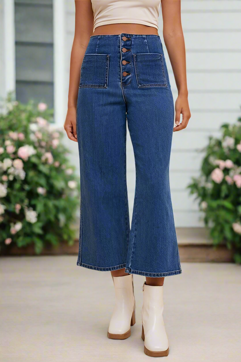 Annie Wear Button Fly High Waist Jeans