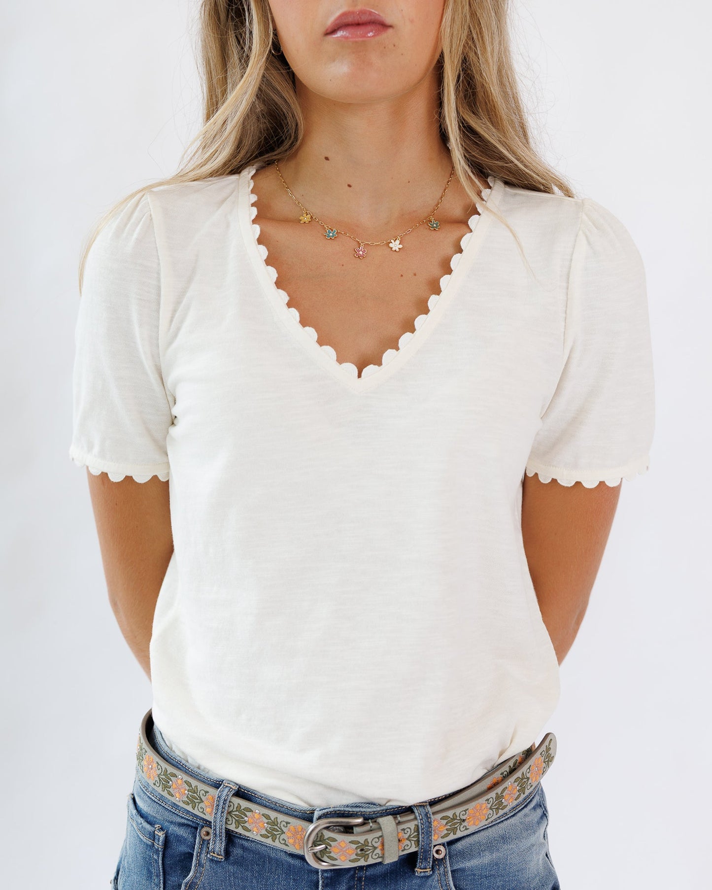 Scallop Tee