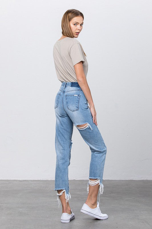 Jenny High Waisted Tapered 90s Jeans