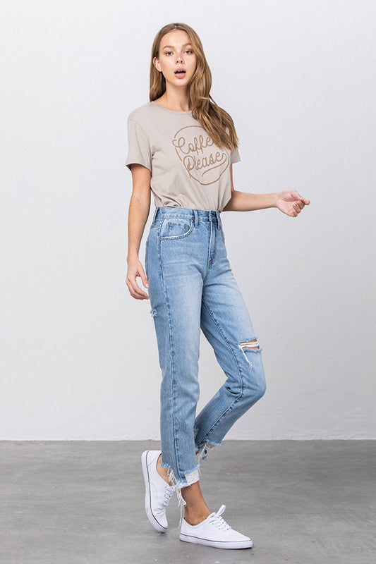 Jenny High Waisted Tapered 90s Jeans