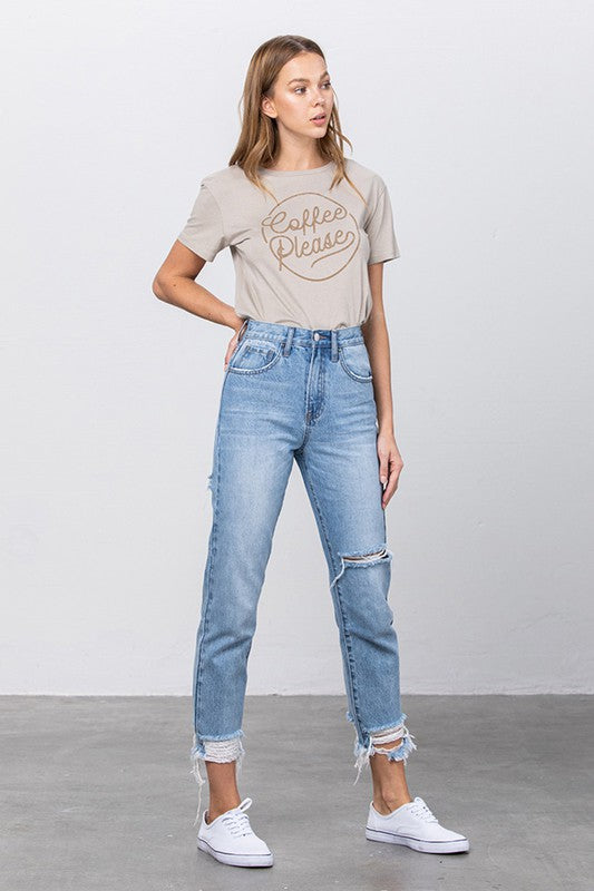 Jenny High Waisted Tapered 90s Jeans