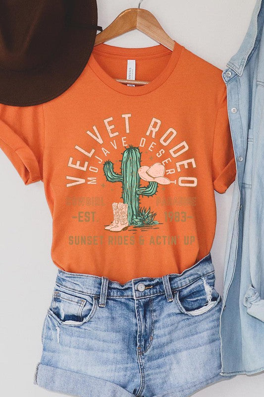 Velvet Rodeo Cactus Graphic TShirt