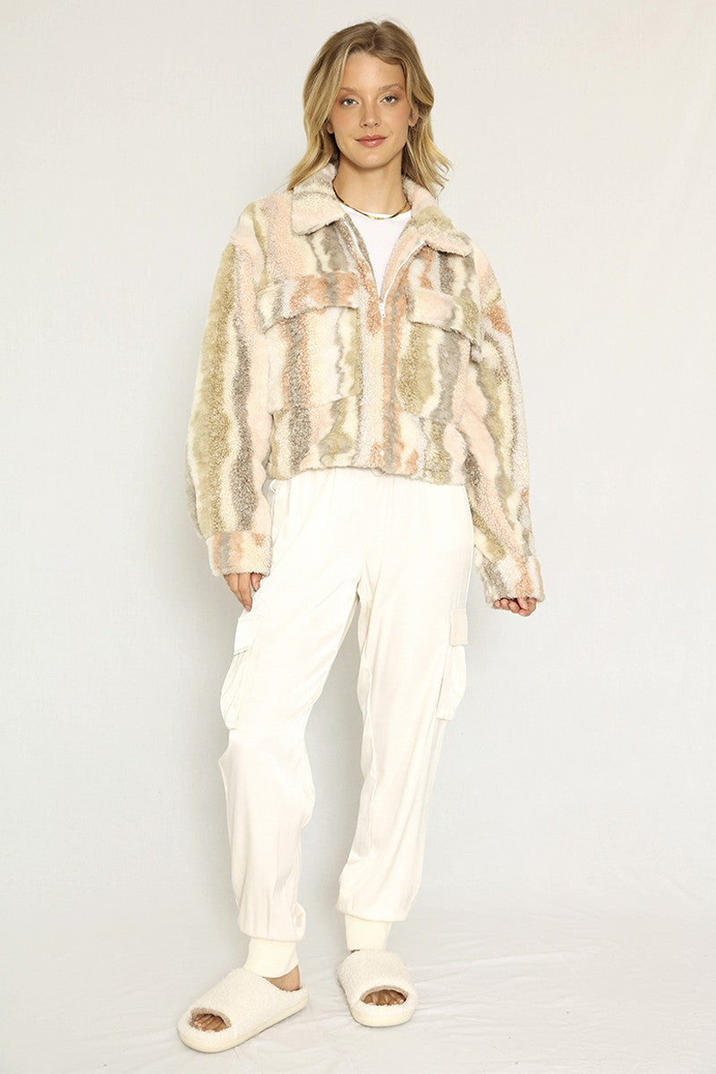Marble Sherpa jacket