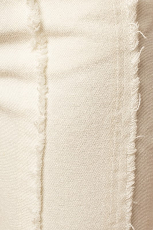 The Raven Frayed Hem Flare Pants