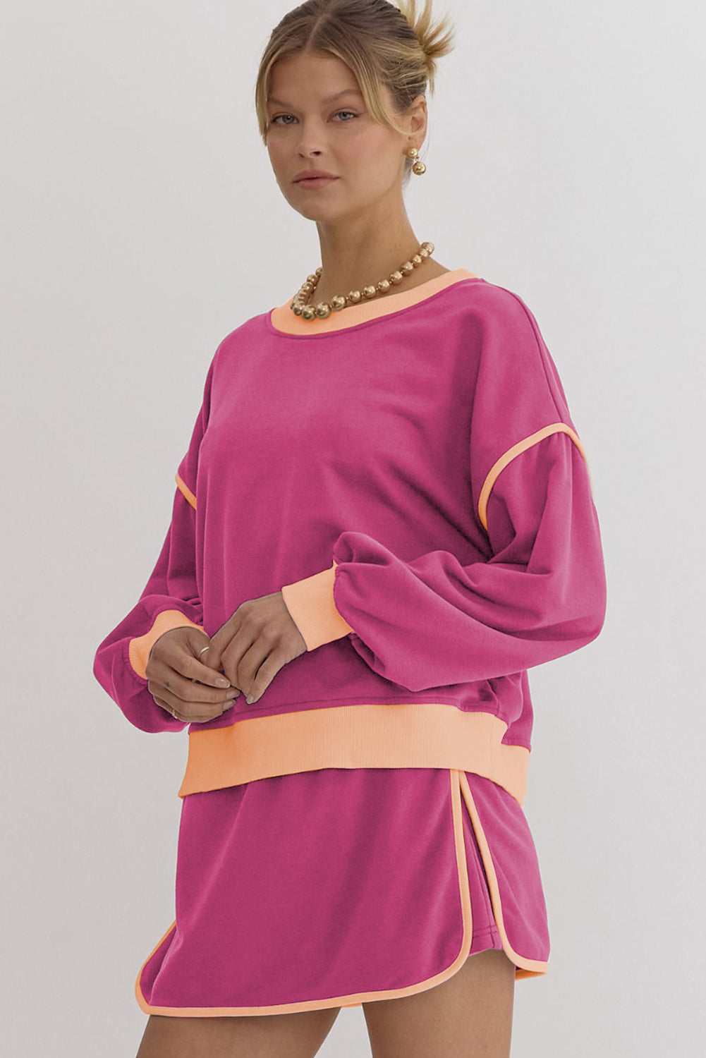 Saturday Mornings Skort Set- Rose Pink