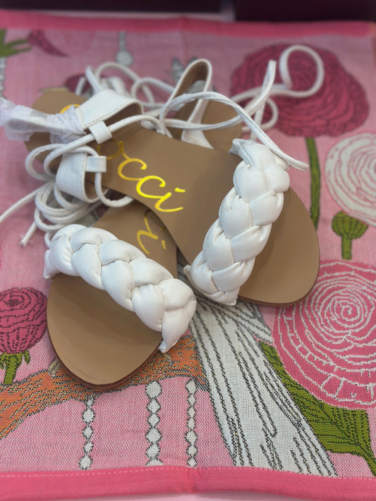 The Bowie Braided Lace Up Sandal