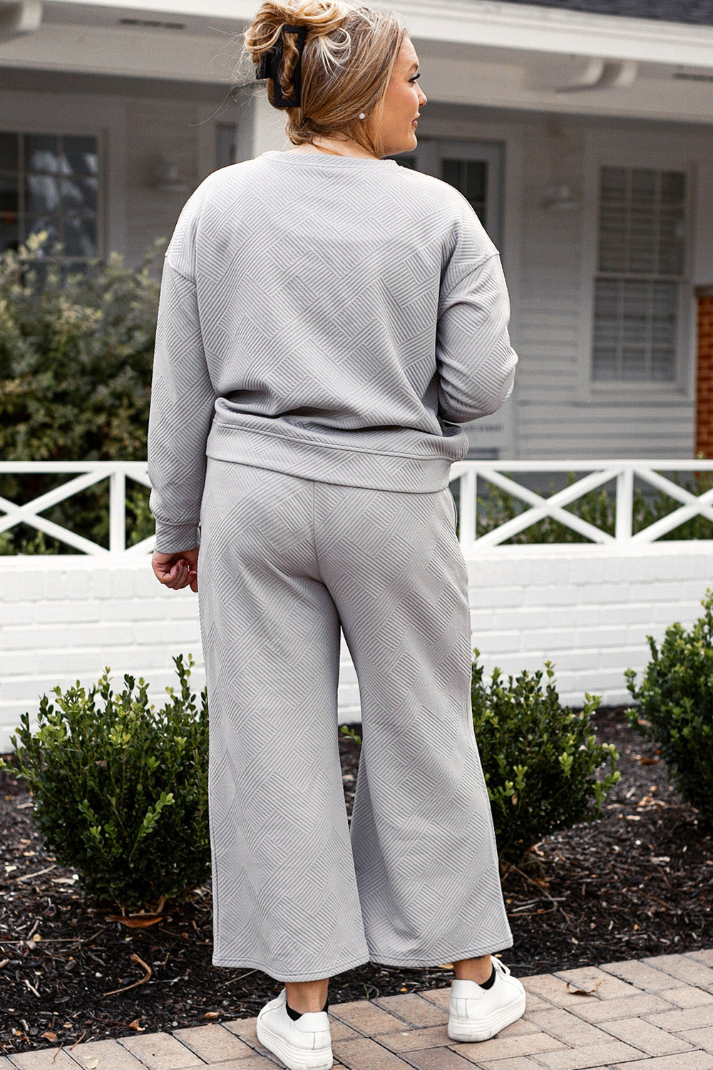 Fit Fancy Textured Double Take Set