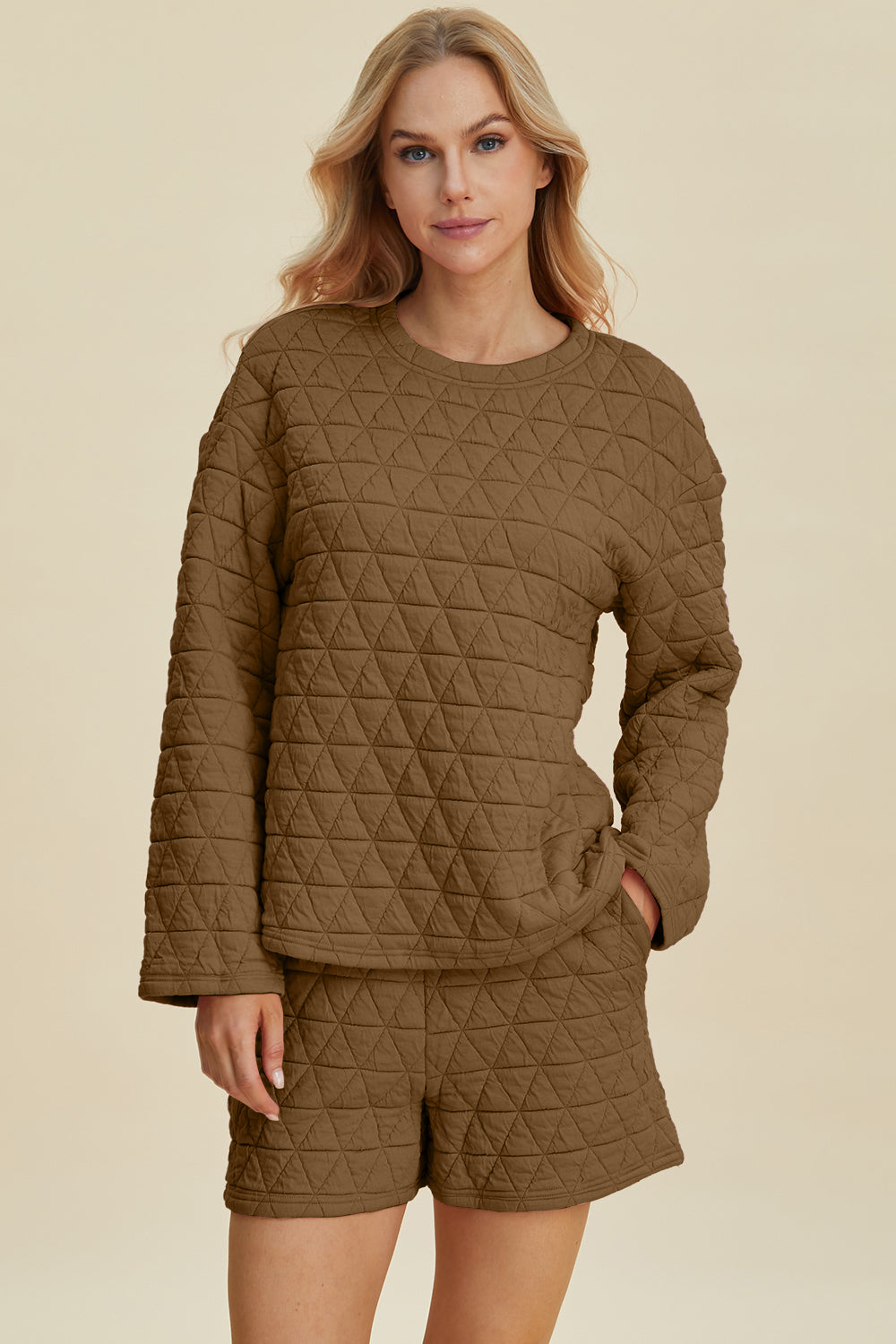 Faith Double Take Texture Shorts Set