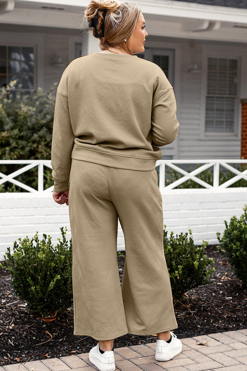 Fit Fancy Textured Double Take Set