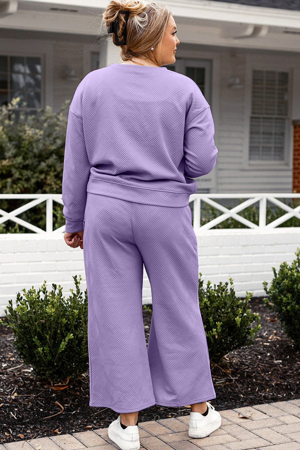 Fit Fancy Textured Double Take Set