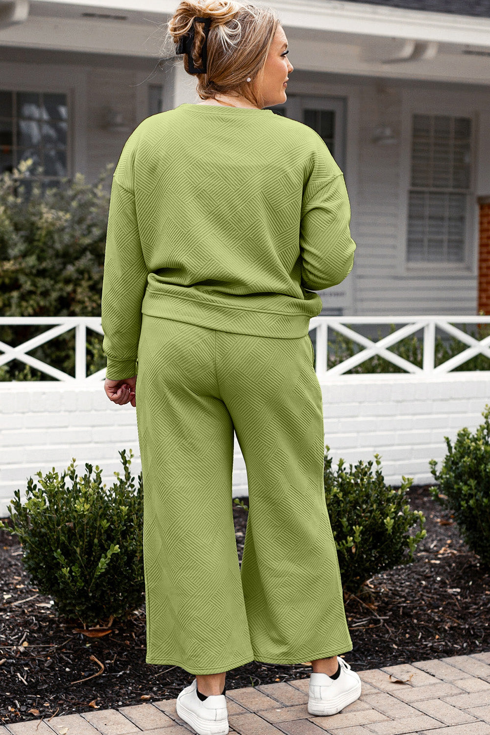 Fit Fancy Textured Double Take Set