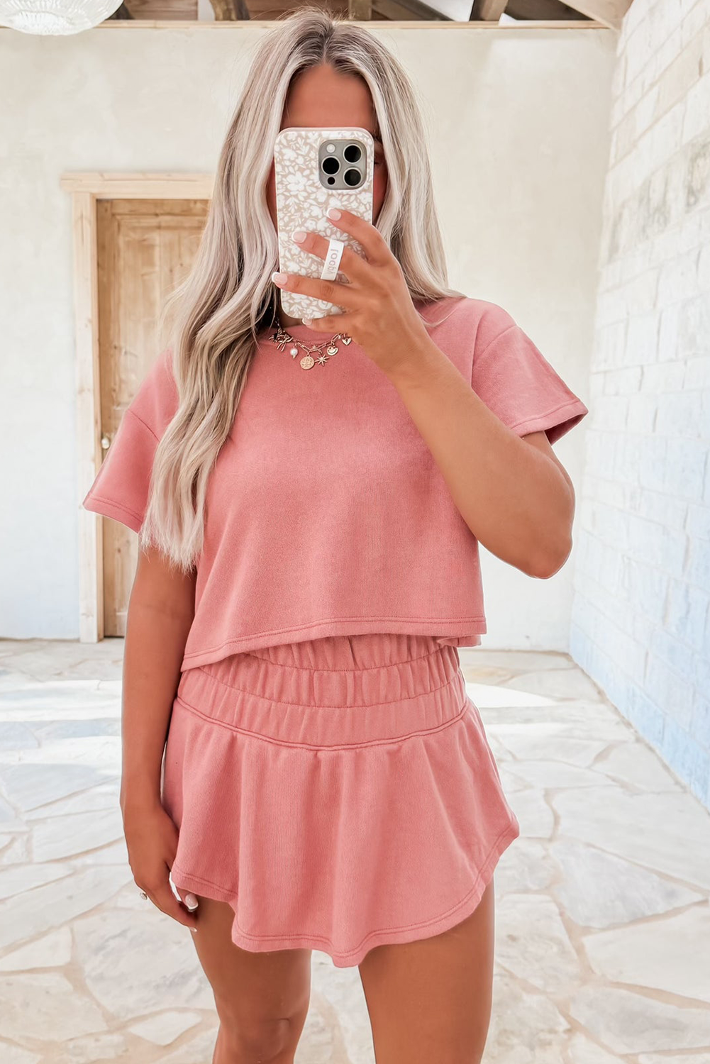 Higher Ground High Waist Skort Set