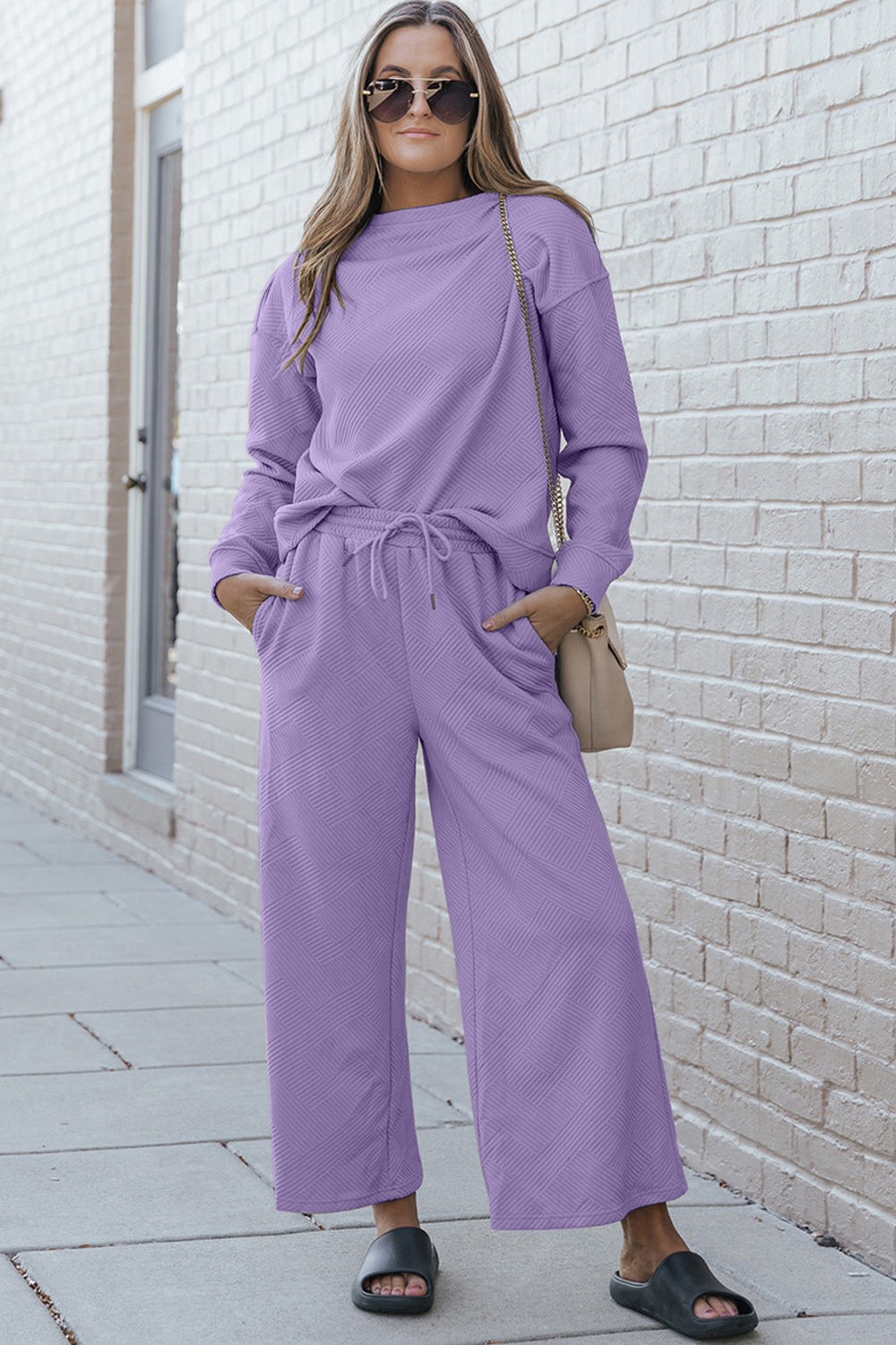 Fit Fancy Textured Double Take Set