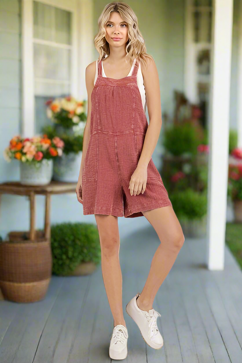 Polly Wide Strap Romper
