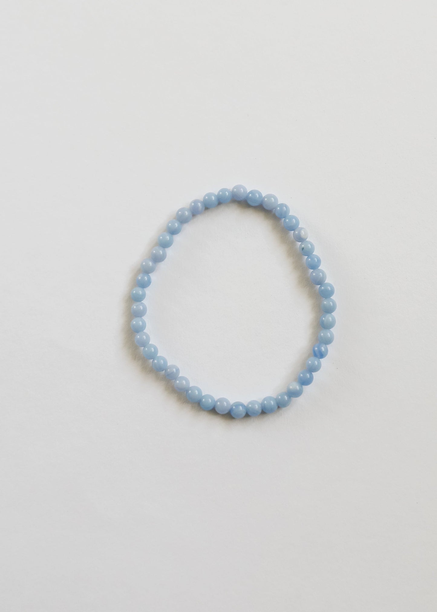 Polished Blue Lace Agate || Adult Bracelet