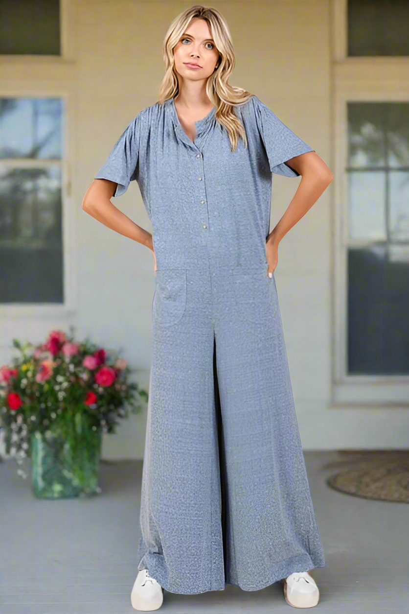 Great Beginning Wide Leg Jumpsuit