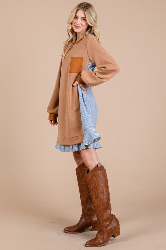 Certainly You Terry Sweatshirt Dress