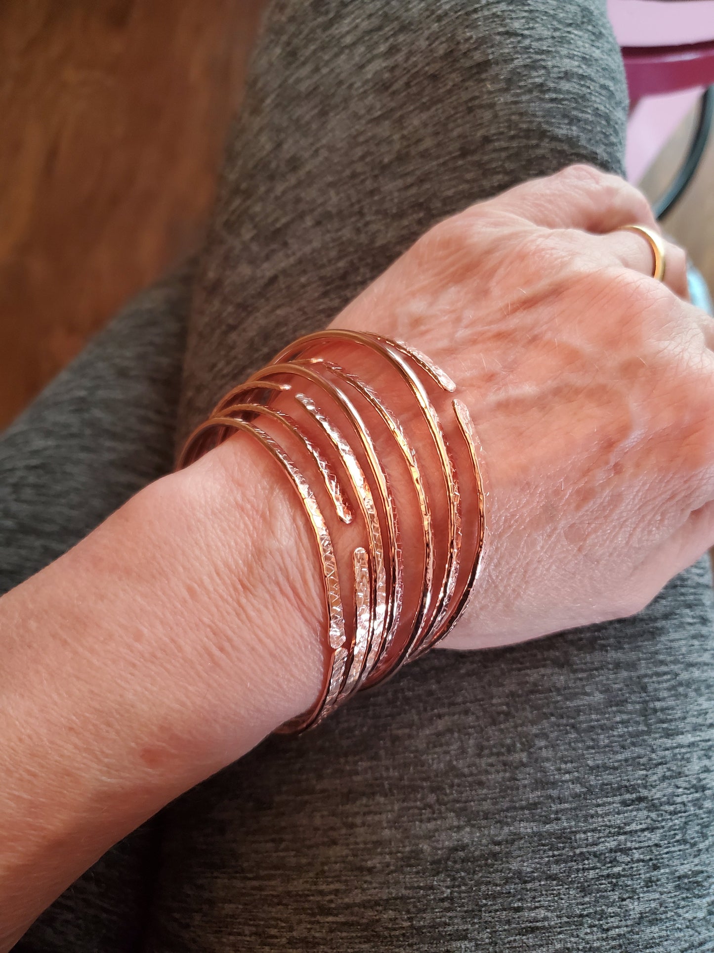 Brides Magazine Featured Copper Bangle in 4 Sizes