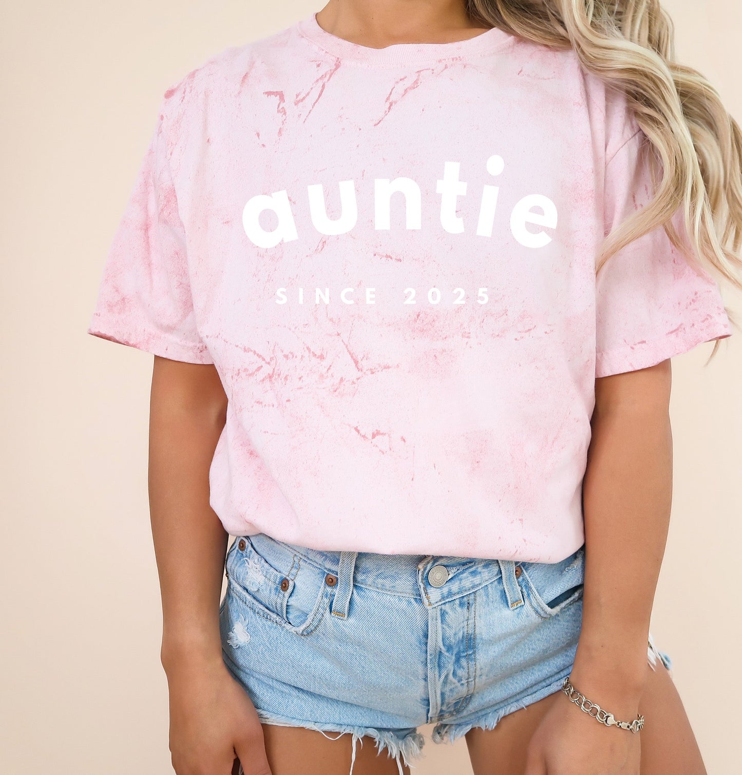 Aunt Personalized Est Year Comfort Colors Graphic Tees