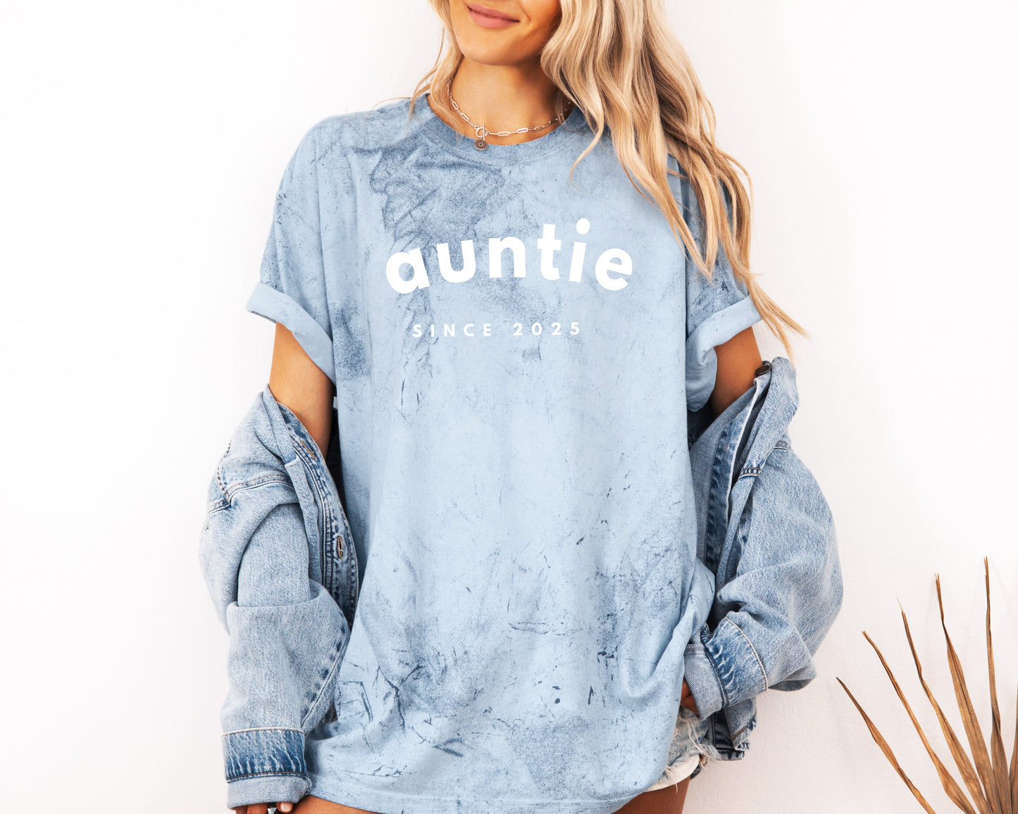 Aunt Personalized Est Year Comfort Colors Graphic Tees