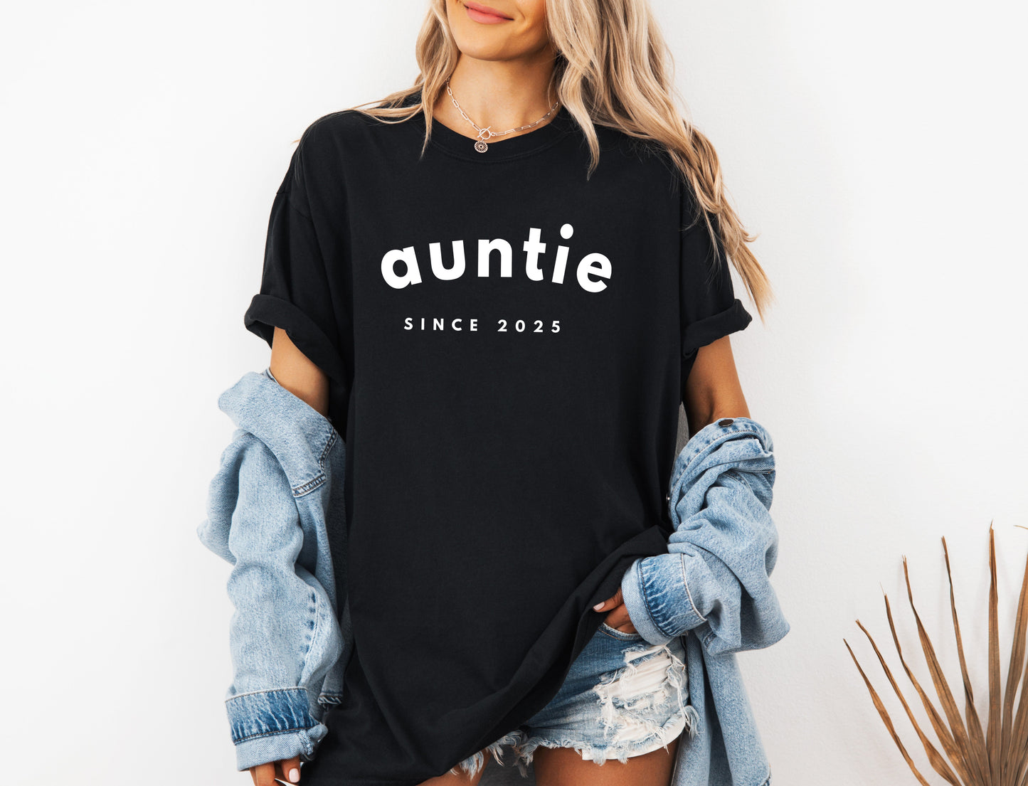 Aunt Personalized Est Year Comfort Colors Graphic Tees