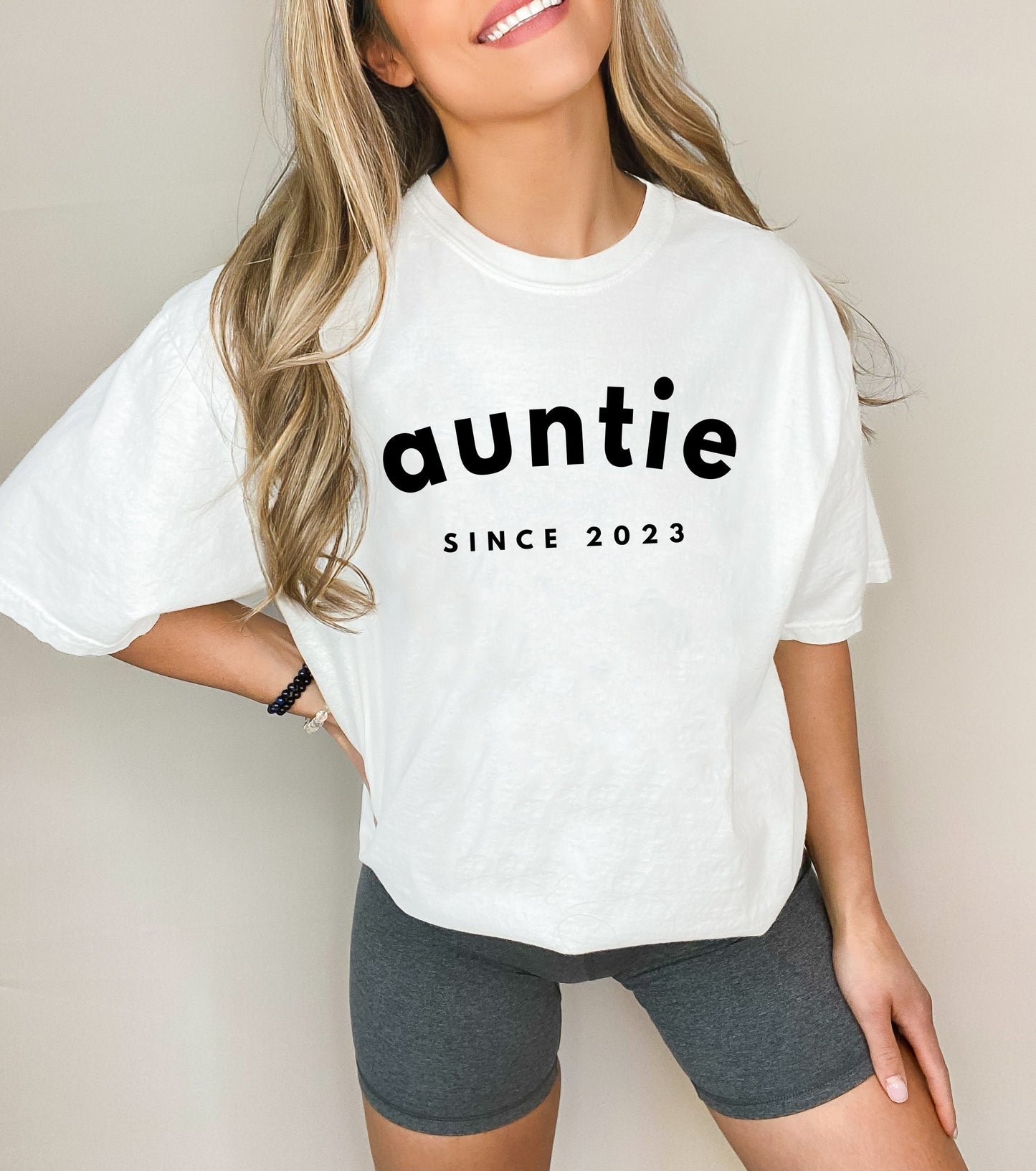 Aunt Personalized Est Year Comfort Colors Graphic Tees