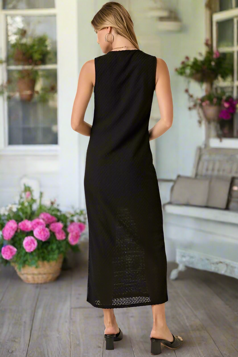 Walk This Way Side Slit Dress