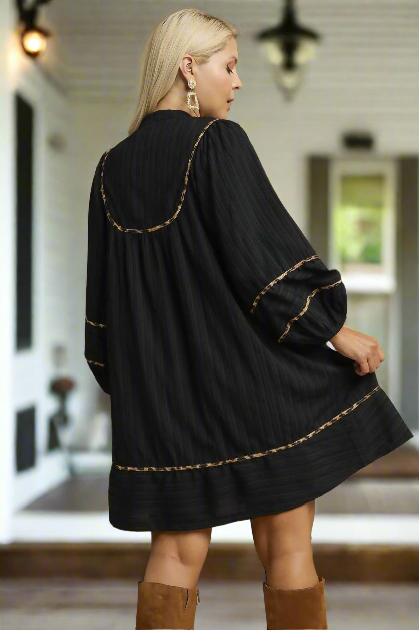 Umgee Leopard Mini Dress