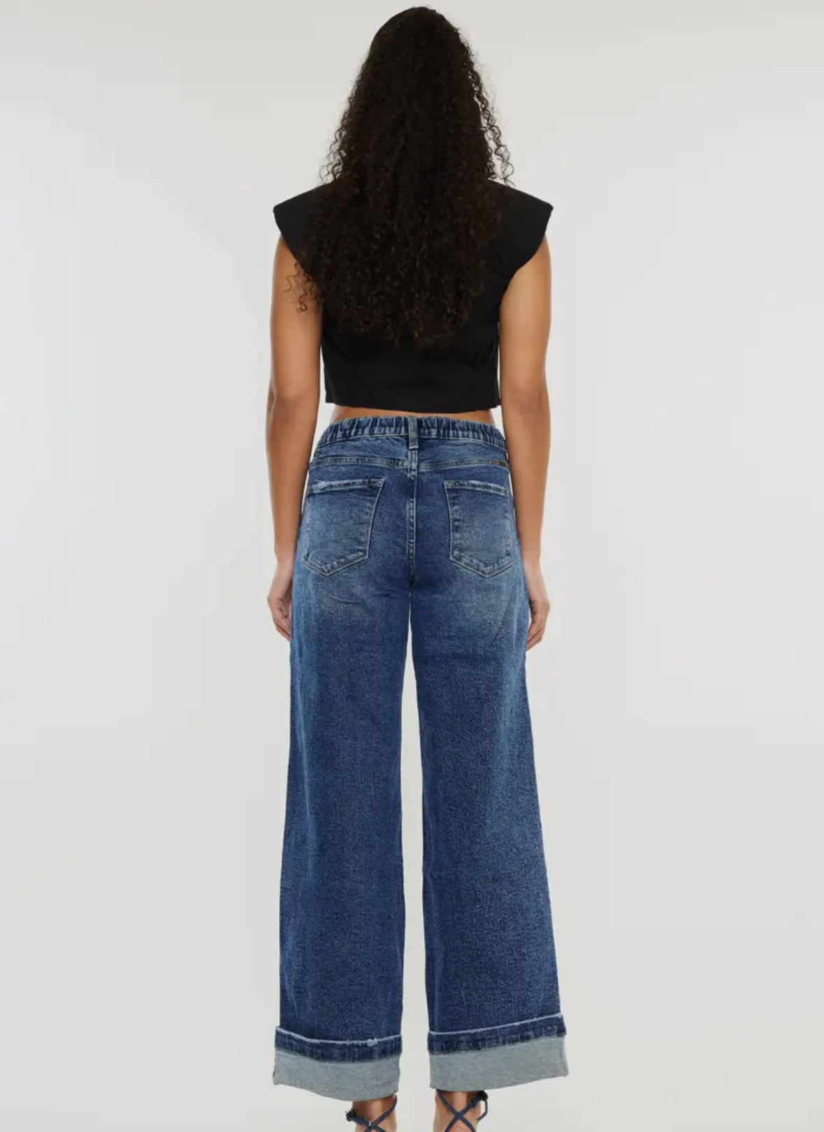 KanCan Cuffed Midrise Jeans
