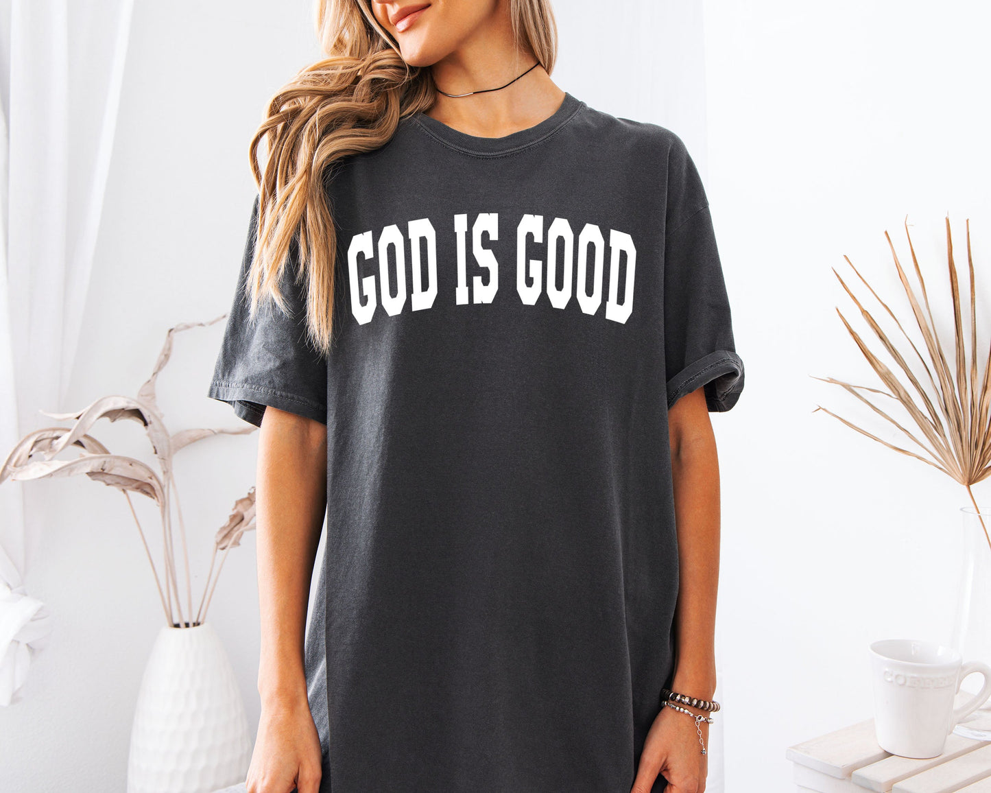 God is good Christian Comfort Colors Garment Dyed T Shirt
