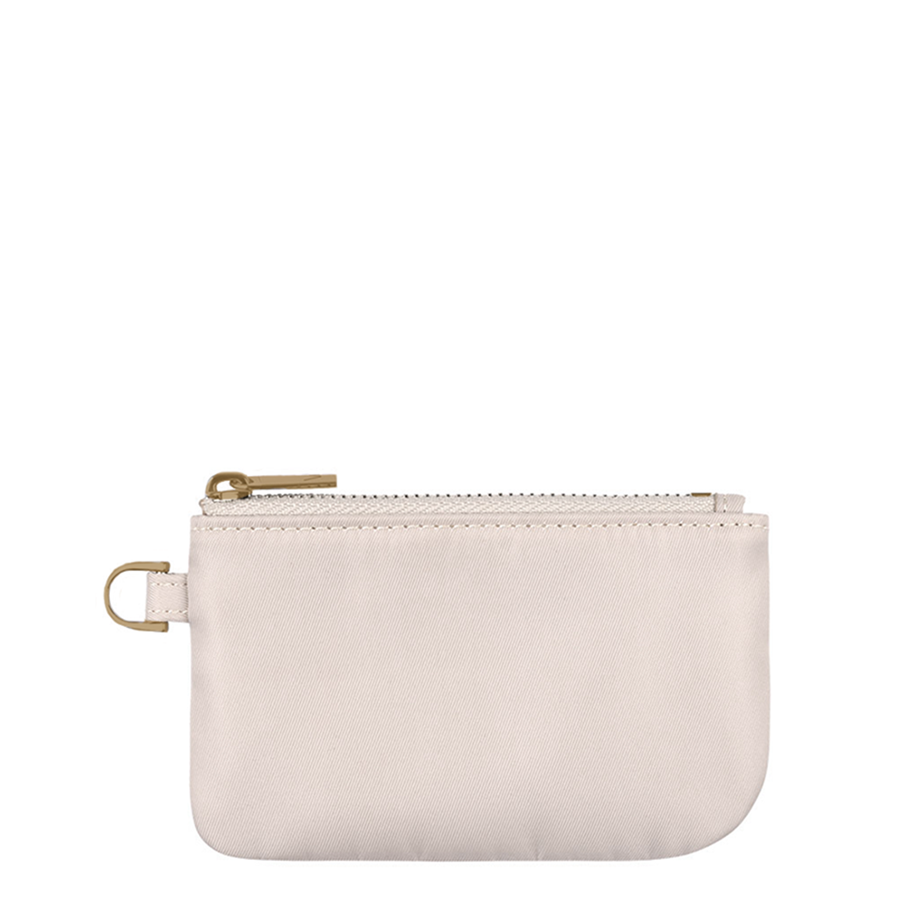 Almond Cream Small Zipper Pouch