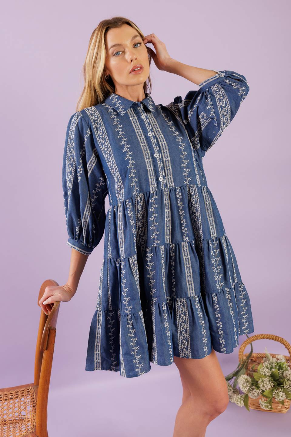 ENDLESS SUNSHINE WOVEN MINI DRESS