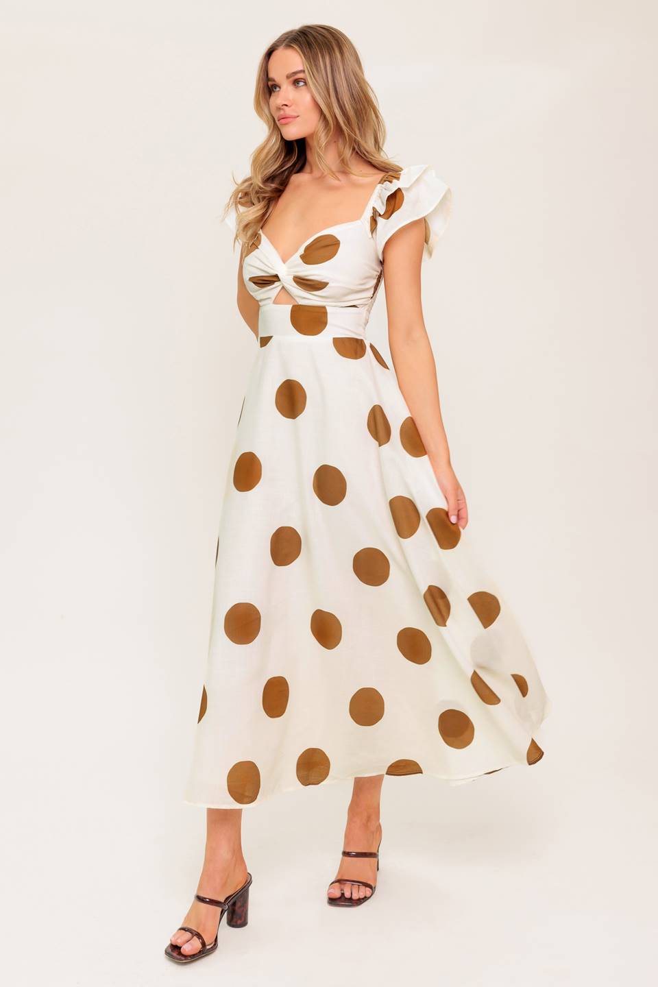 MOJITO MOOD WOVEN MIDI DRESS