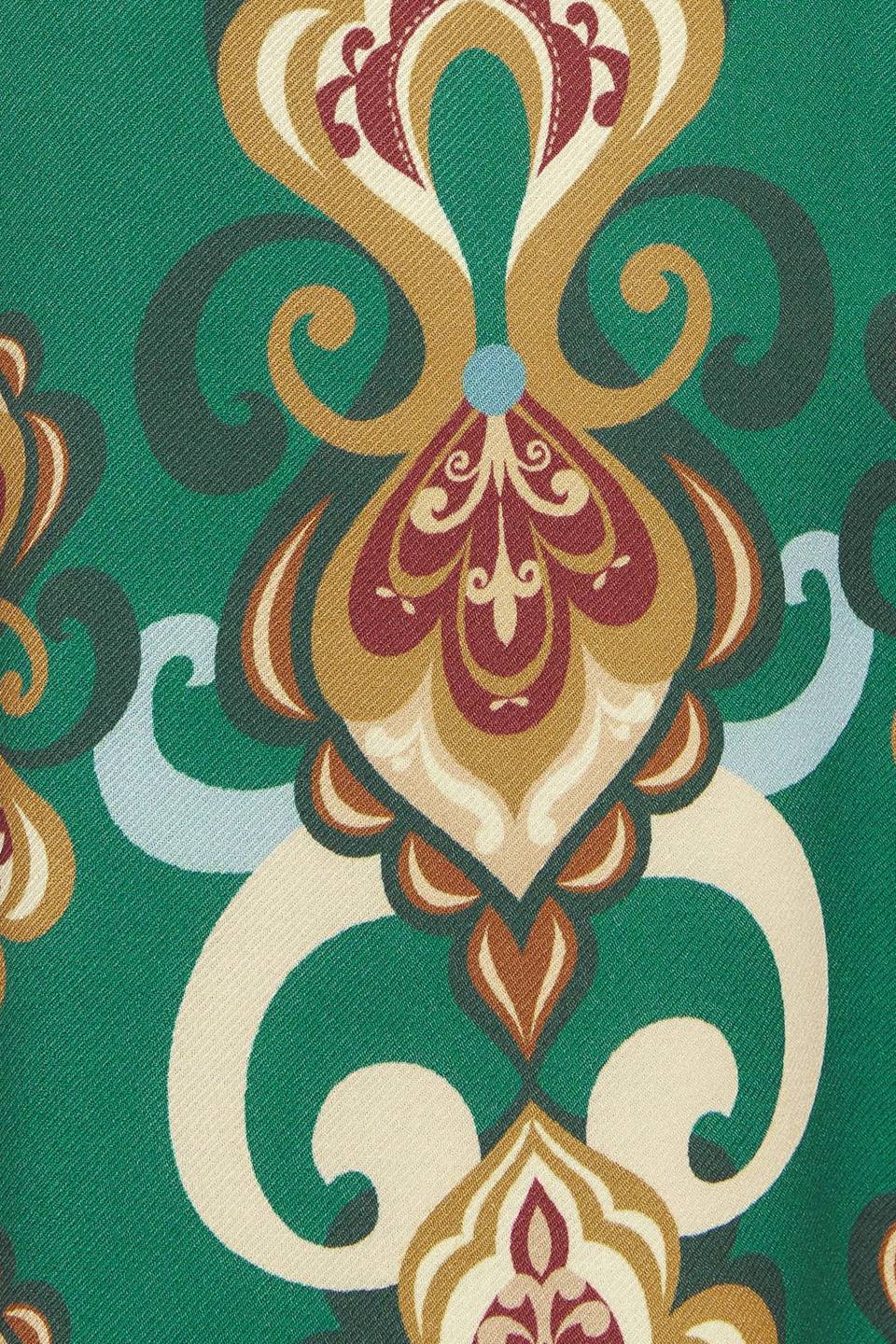 MODERN RETRO BLOOM WOVEN MIDI DRESS