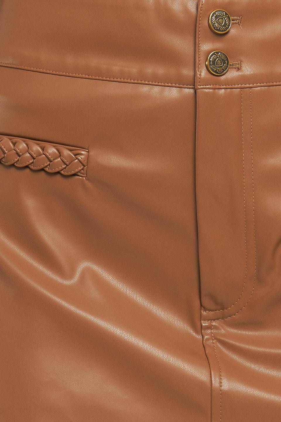 STREET CHIC ESSENTIAL FAUX LEATHER SKORT
