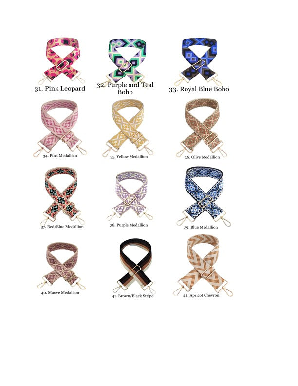 The James | Clear with Brown Trim Sling Bag - Pick Your Strap