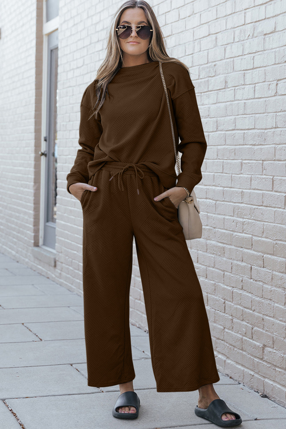 Fit Fancy Textured Double Take Set