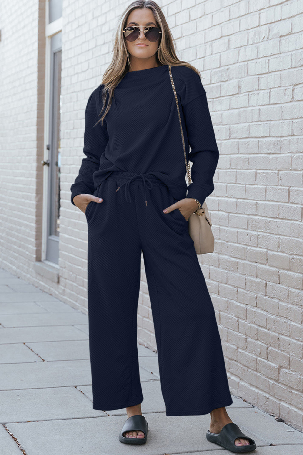 Fit Fancy Textured Double Take Set