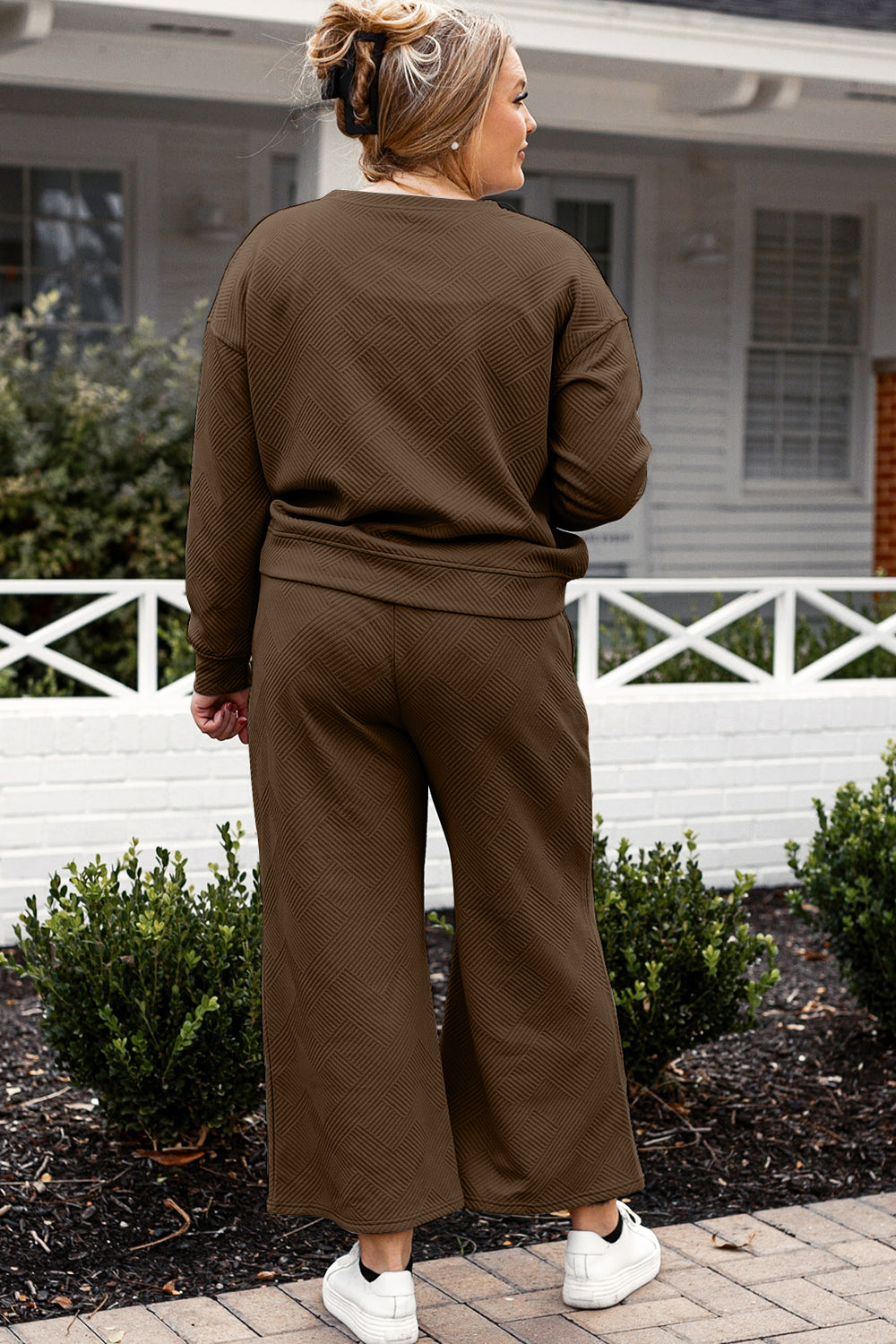 Fit Fancy Textured Double Take Set