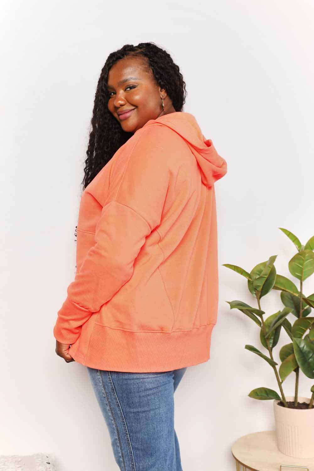 Felicity Double Take Quarter-Snap Hoodie