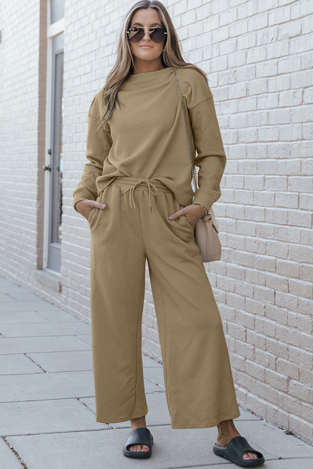 Fit Fancy Textured Double Take Set