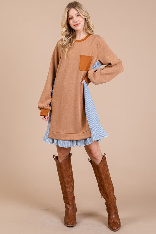 Certainly You Terry Sweatshirt Dress