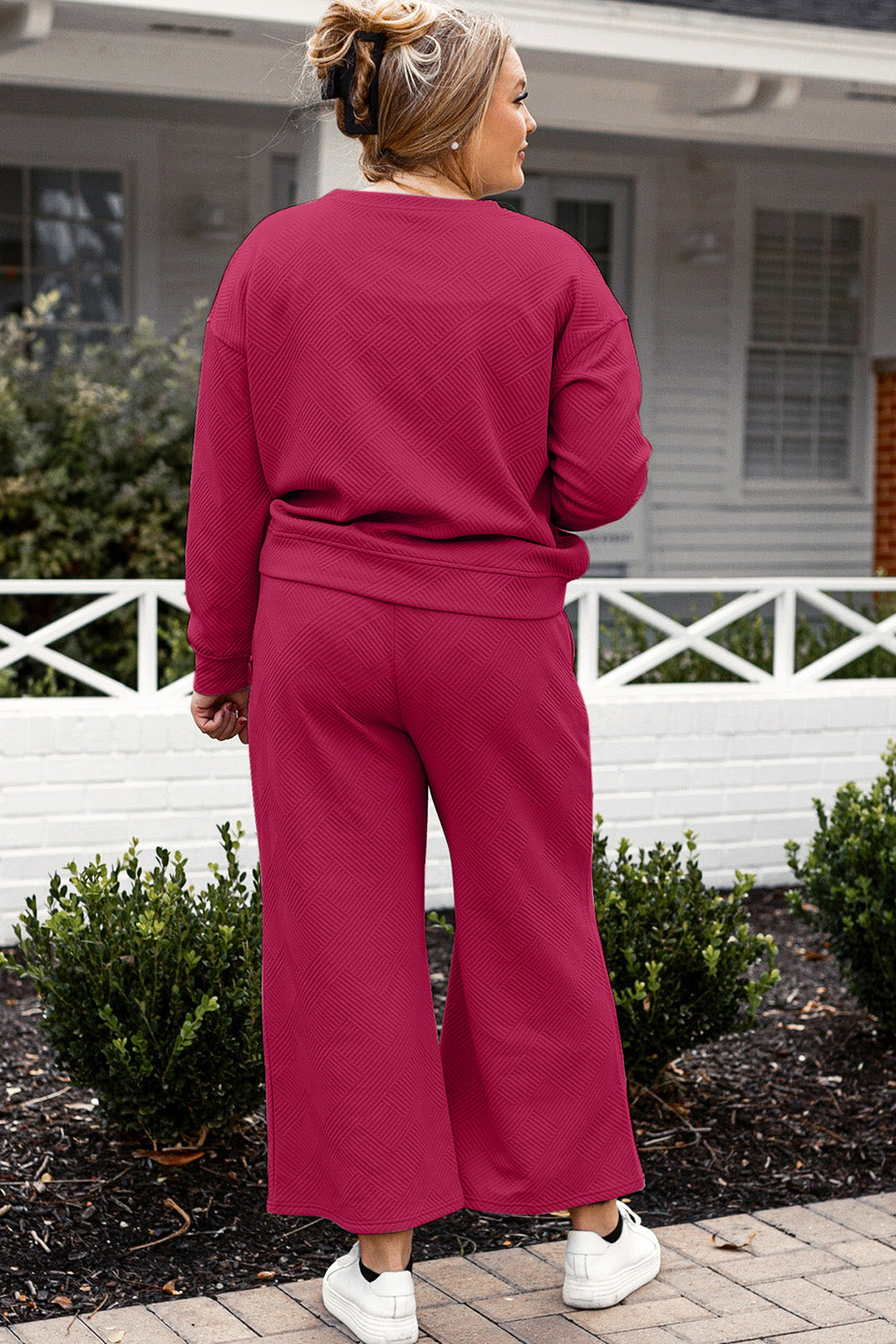 Fit Fancy Textured Double Take Set