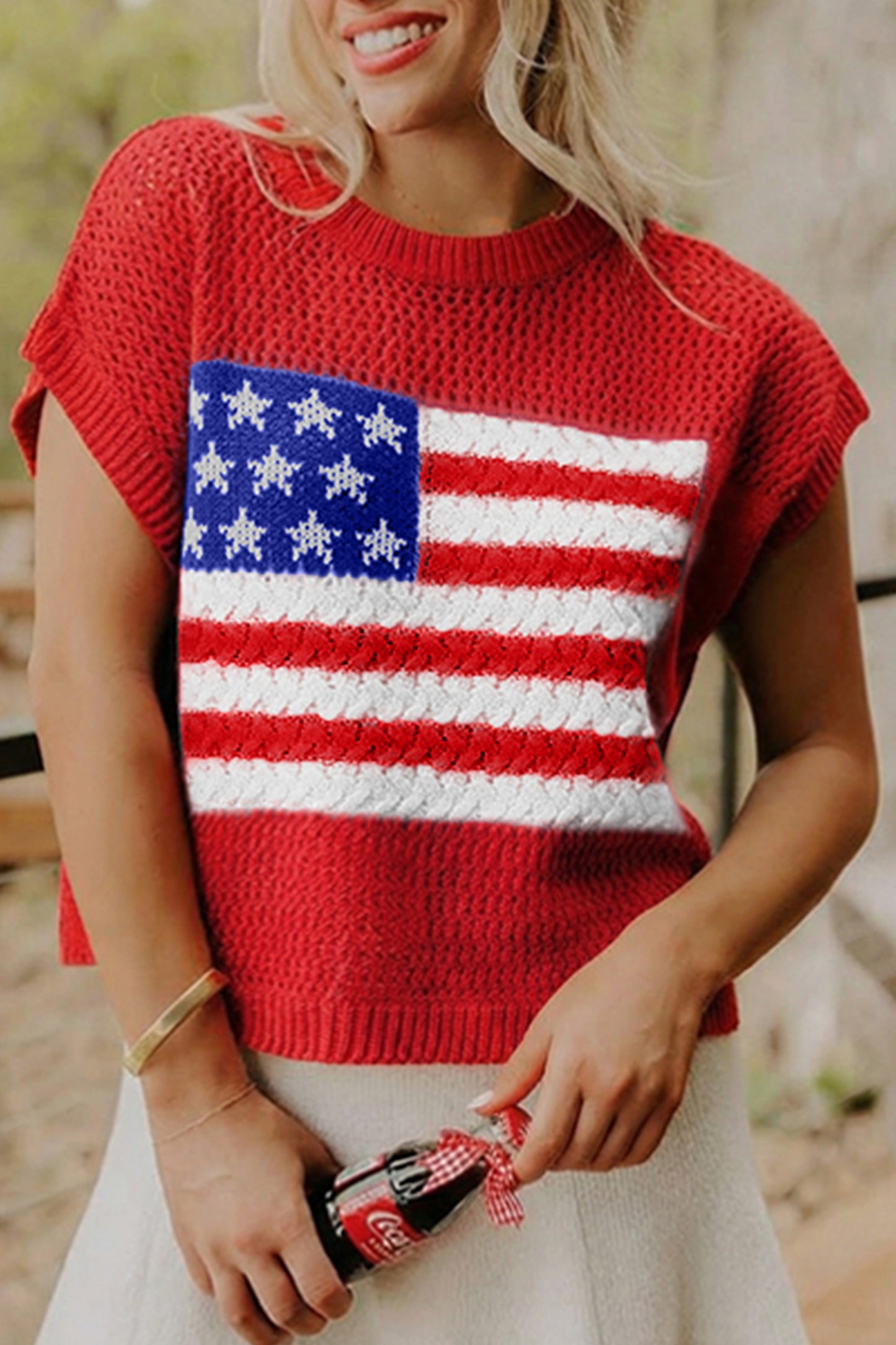 From Sea to Shining Sea Knit Top