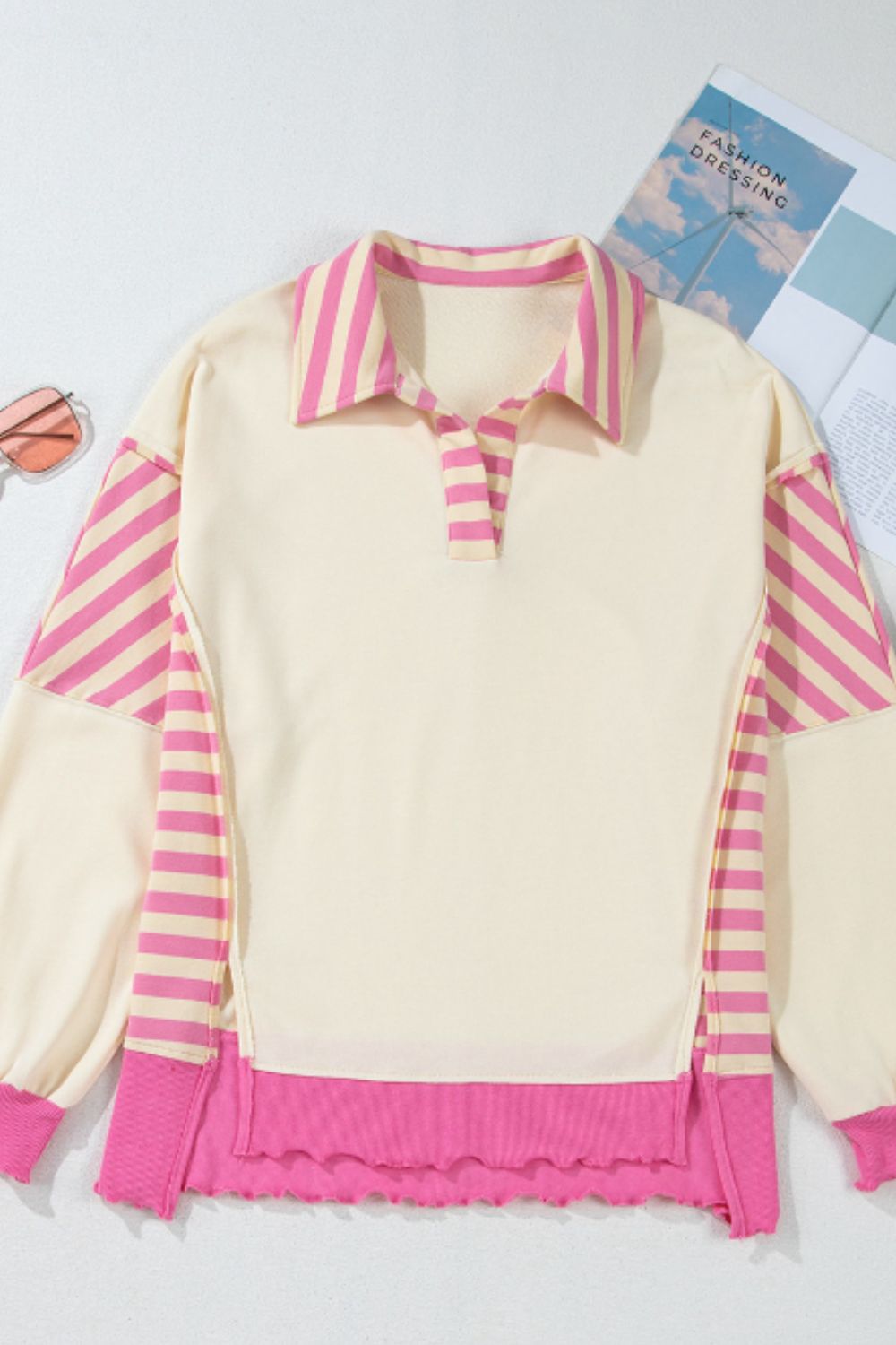 Kelsie Striped Sweatshirt