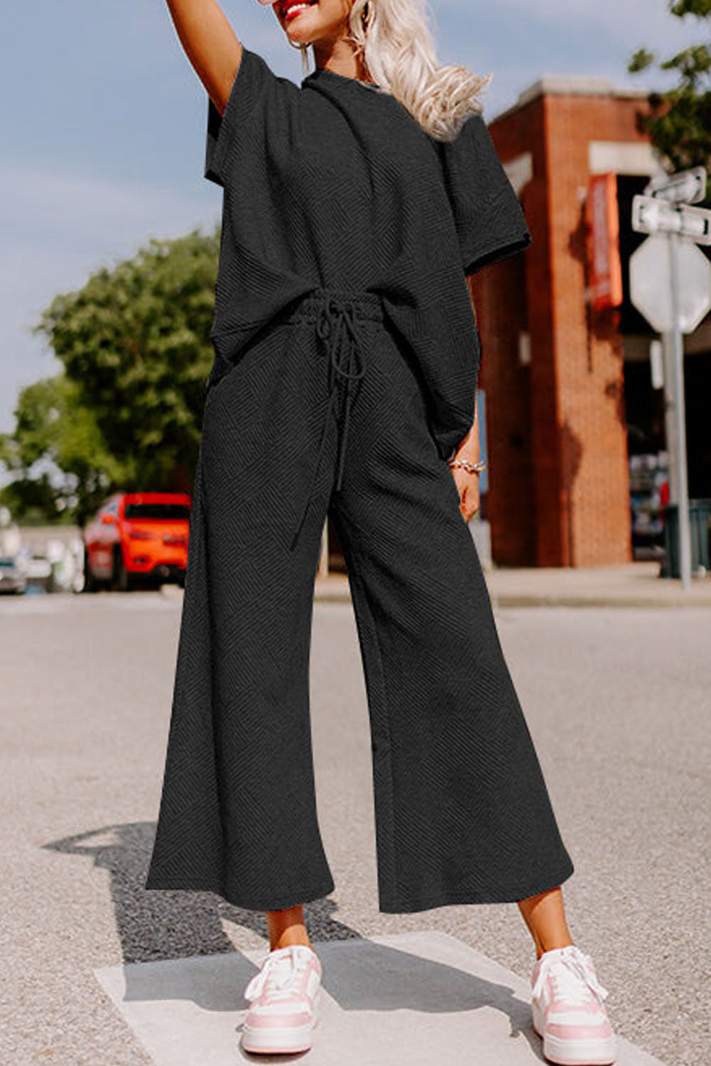 9 to 5 Wide Leg Pants Set