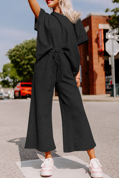 9 to 5 Wide Leg Pants Set