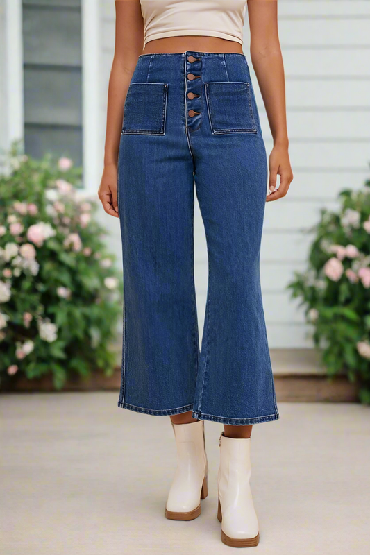 Annie Wear Button Fly High Waist Jeans