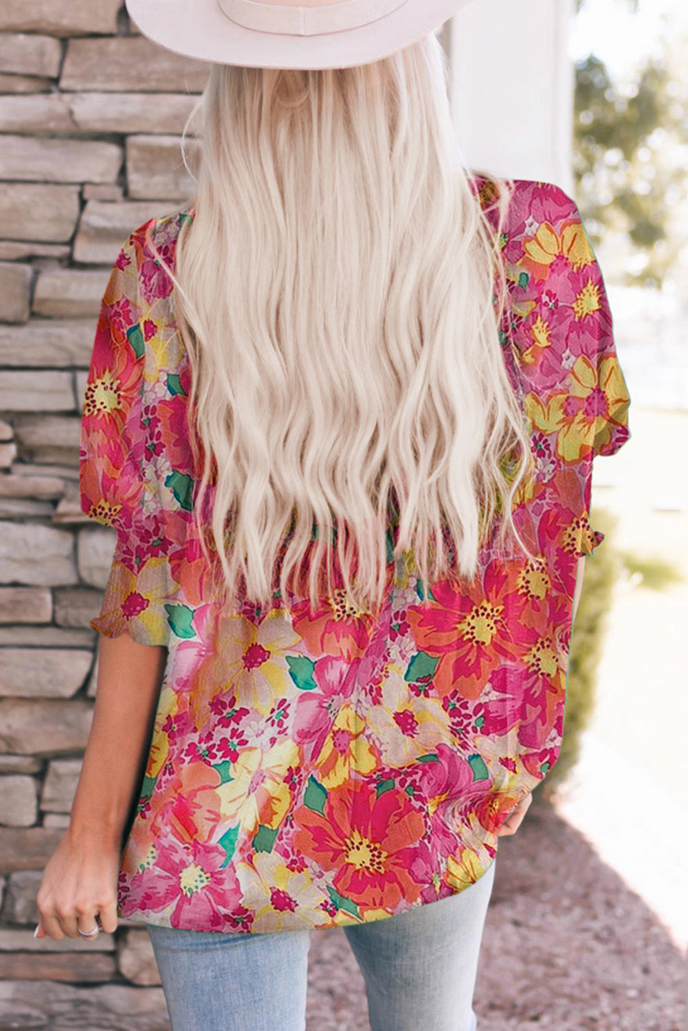 Cool Summer Floral Top