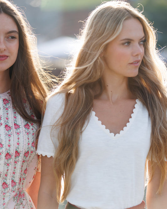 Scallop Tee
